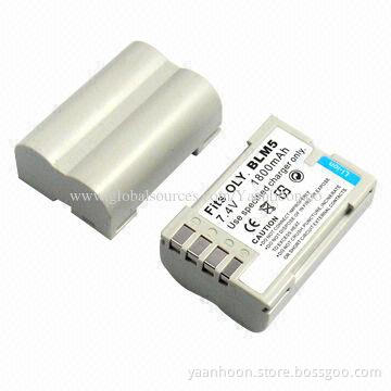 Camera Battery, Fits for Olympus BLM5, Replacement for E5